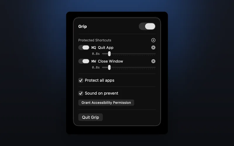 Grip preview