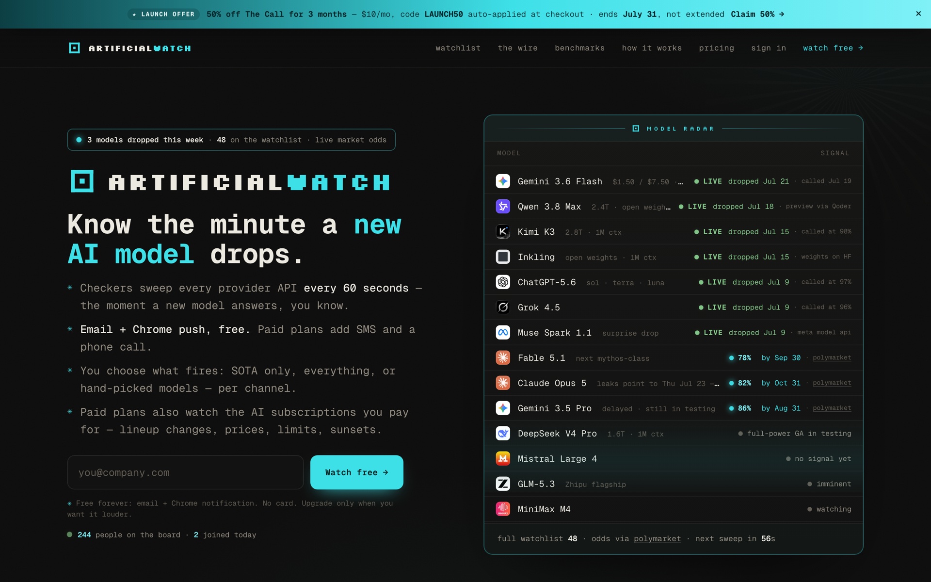 ArtificialWatch screenshot