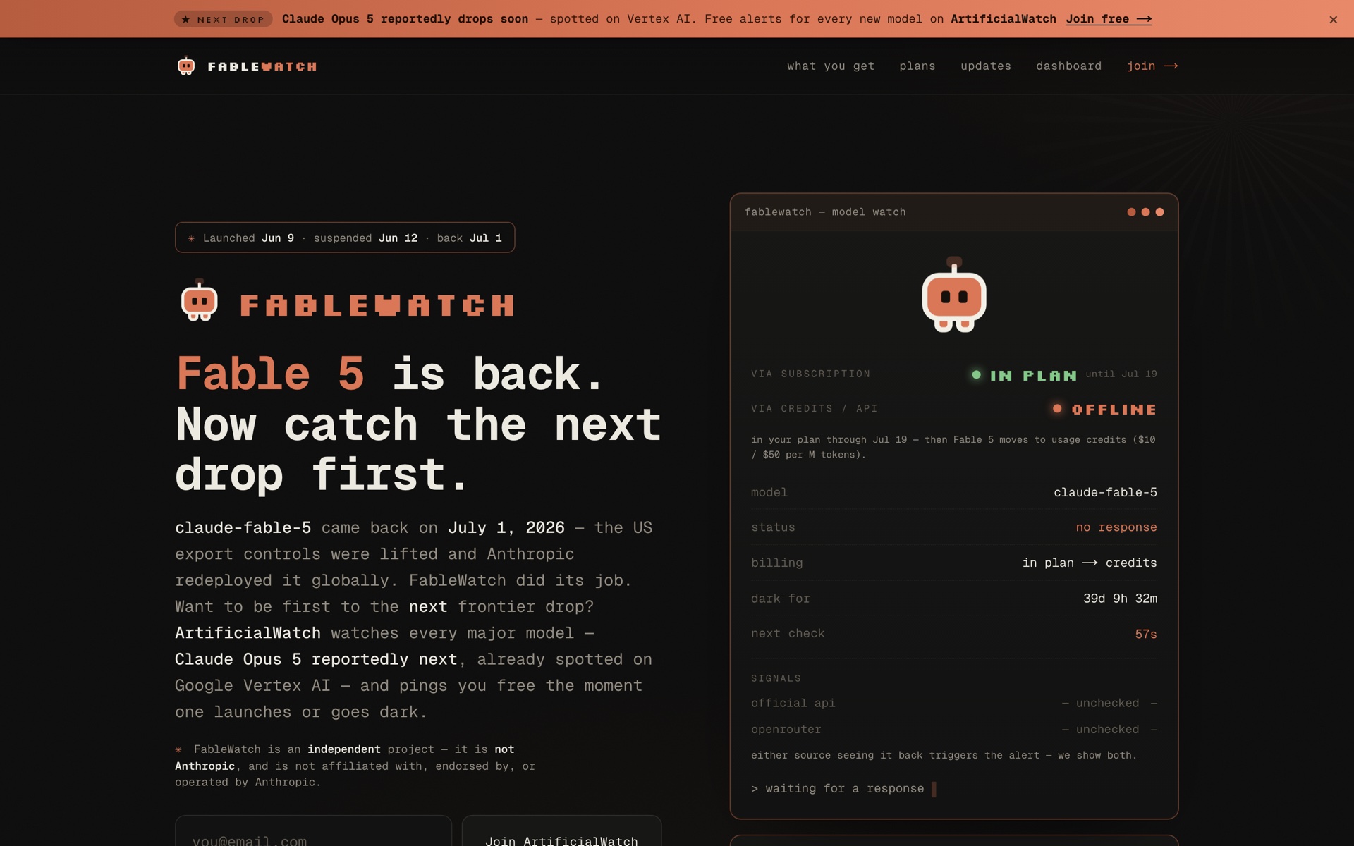 FableWatch screenshot
